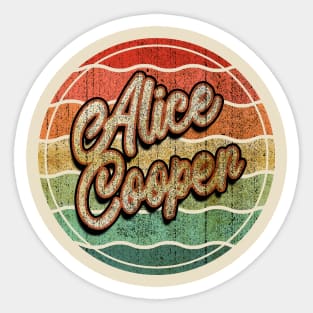 Retro Vintage Alice Cooper Sticker